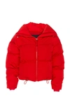 Cordova Mont Blanc Quilted Shell Down Bomber Jacket In Red