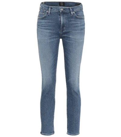 Citizens Of Humanity Marlee Cropped High-rise Tapered Jeans In Charisma