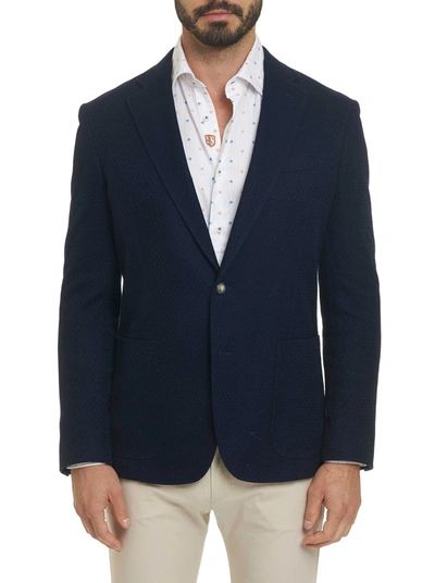 Robert Graham Men's Albani Cotton Two-button Jacket In Navy