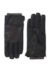 Robert Graham Leather Gloves With Knit Cuff In Black