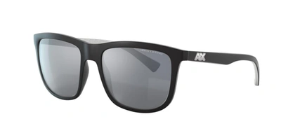 Armani Exchange Man Sunglasses Ax4093s In Mirror Silver Polar