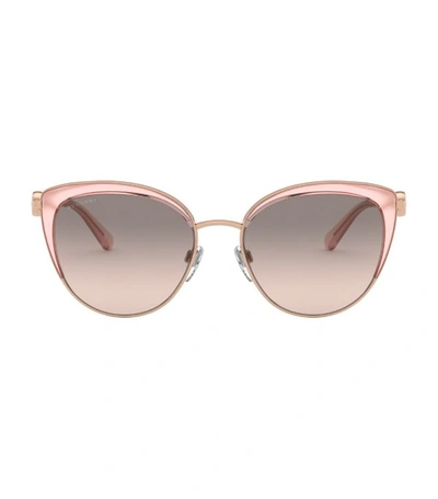 Bulgari Women's Sunglasses, Bv6113 In Pink Gradient Grey