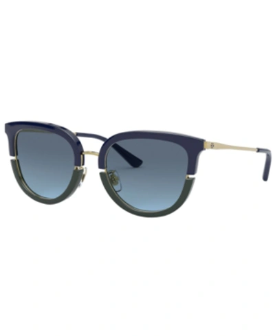 Tory Burch Women's Sunglasses, Ty7153u 53 In Blue Gradient