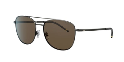 Polo Ralph Lauren Sunglasses, Ph3127 57 In Brown
