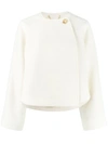 Chloé Single Button Jacket In White