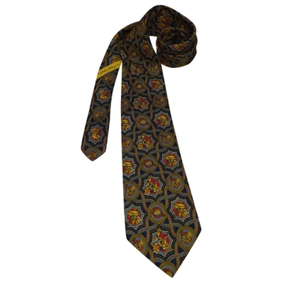 Pre-owned Ferragamo Silk Tie In Multicolour
