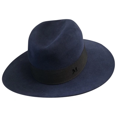 Pre-owned Maison Michel Cashmere Hat In Blue