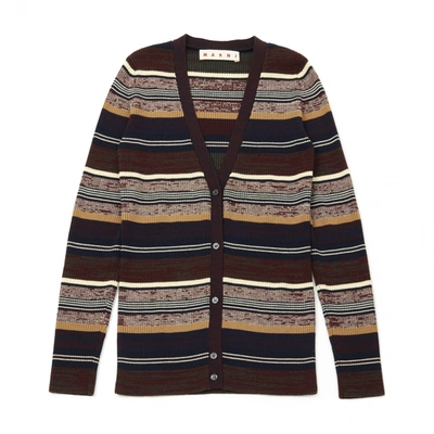 Pre-owned Marni Wool Cardigan In Multicolour