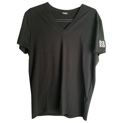 Pre-owned Dsquared2 Black Cotton T-shirt