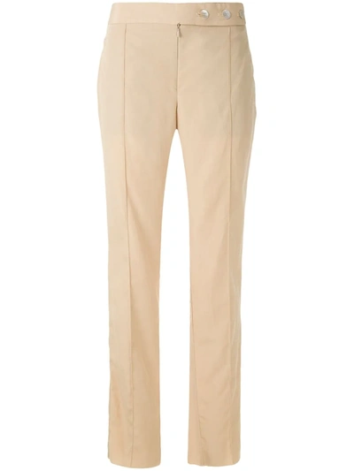 Alcaçuz Modem Straight Trousers In Neutrals