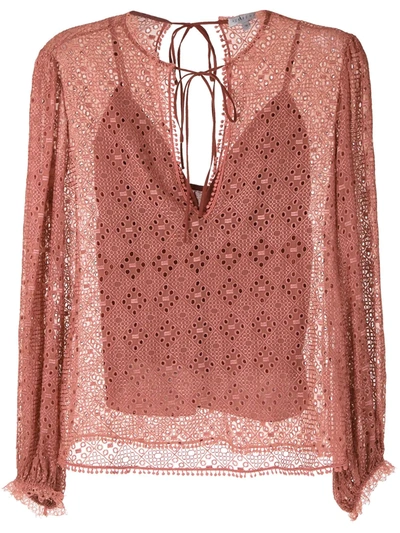 Alcaçuz Manobra Blouse In Pink