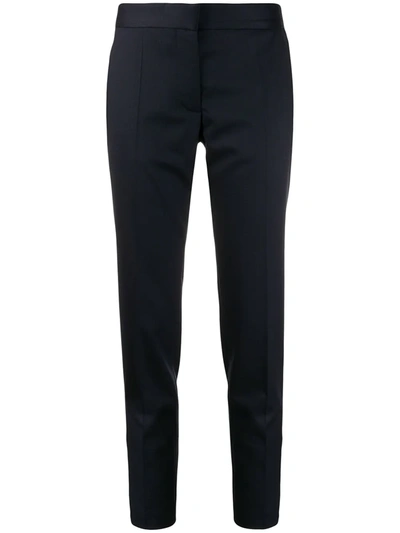 Stella Mccartney Slim-fit Wool Trousers In Blue