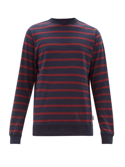 Oliver Spencer Robin Slim Fit Organic Cotton Sweater In Murphy Navy