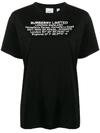 Burberry Logo Printed T-shirt In Schwarz