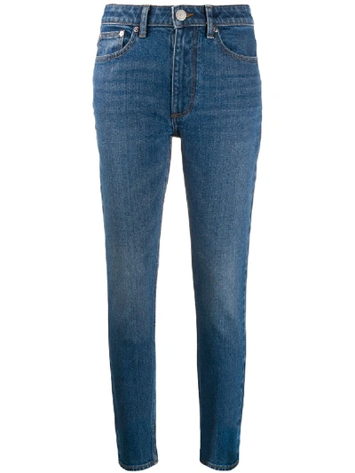 Burberry Straight-leg Chain Jeans In Blue