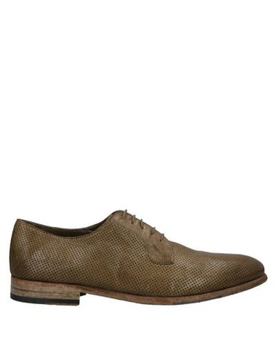 Corvari Laced Shoes In Military Green