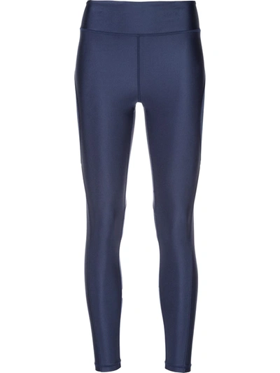 Alala Surf Metallic-effect Tights In Blue