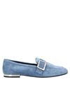Roger Vivier Loafers In Slate Blue