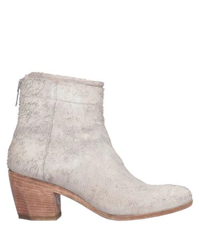 Corvari Ankle Boots In Light Grey