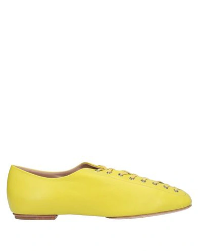 Santoni Edited By Marco Zanini Lace-up Shoes In Yellow