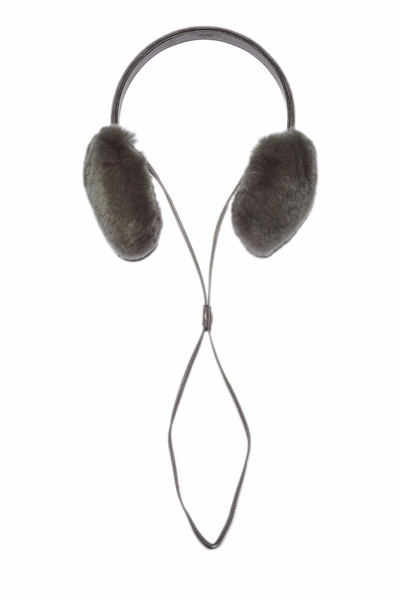 Pre-owned Gucci Grey Ssima Fur Earmuffs | ModeSens display picture 1