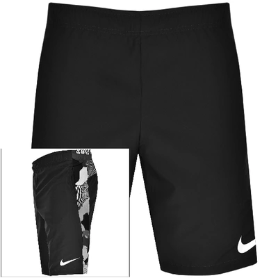 Nike Training Fly Camo Logo Swim Shorts Black