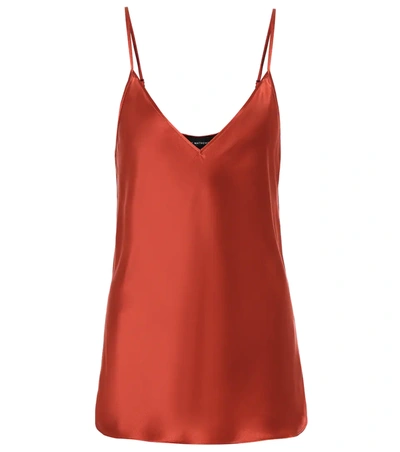 Lee Mathews 'stella' Camisole-seidentop In Brick