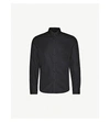 Sandro Classic-fit Cotton-poplin Shirt In Black