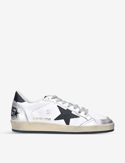 Golden Goose Ballstar Leather Trainers In White