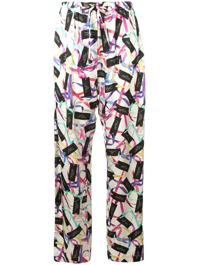 Marc Jacobs The Pajama Pants In White/multi