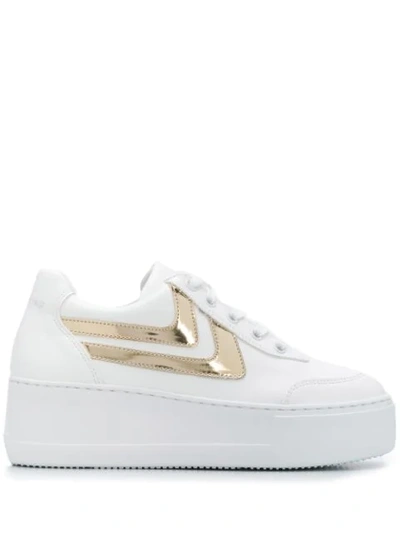 Joshua Sanders Women's Platform Low-top Sneakers In White