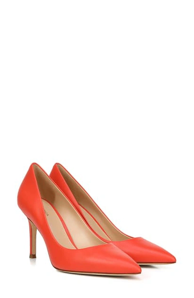 Via Spiga Women's Cloe Pointed-toe Pumps In Coral Leather