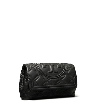 Tory Burch Fleming Soft Clutch In Black