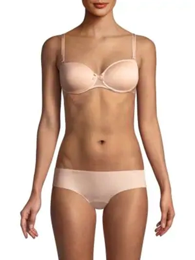 Chantelle Modern Invisible Smooth Custom Fit Convertible Demi Bra In Nude Blush