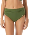 Vince Camuto High-waisted Bikini Bottoms Women's Swimsuit In Safari Green