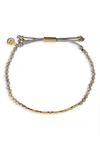 Gorjana Power Gemstone Self-wisdom Bracelet In Balance/ Labradorite/ Gold