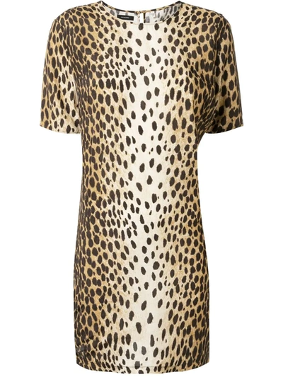 R13 Cheetah-print Shift Dress In Animal Print