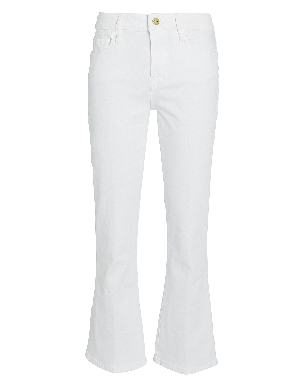 frame le crop mini boot white