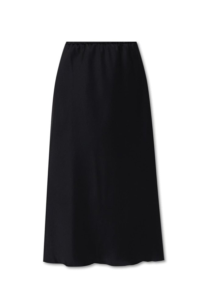 Nanushka Black Satin Zarina Skirt