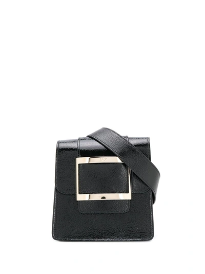 Roger Vivier Belty Leather Beltbag In Black