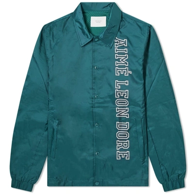 Aimé Leon Dore Logo Coach Jacket In Green