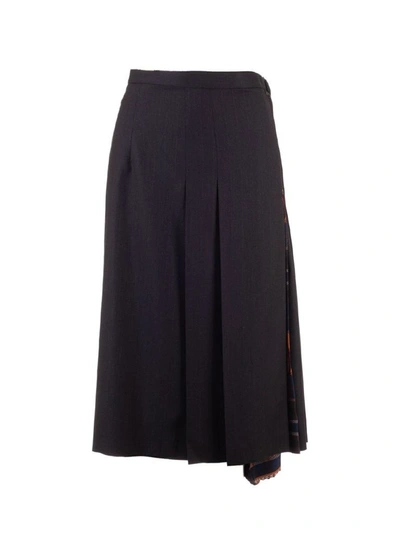 Ferragamo Salvatore  Women's Black Wool Skirt