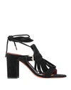 Santoni Sandals In Black