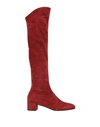 L'autre Chose Knee Boots In Brick Red