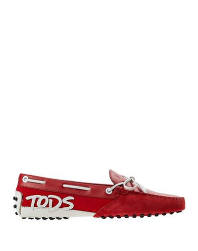 Tod's Loafers In Red