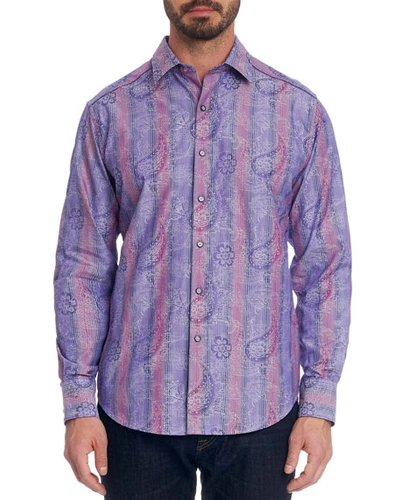 Robert Graham Reverb Paisley Classic Fit Button-down Shirt In Multi