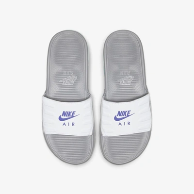 Nike Women's Air Max Camden Slide Sandals In Wolf Gray/purple