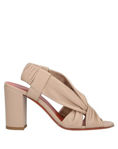 Santoni Sandals In Beige