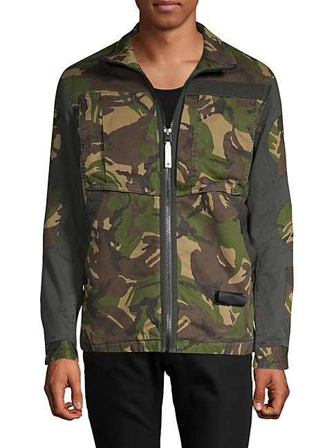 G-star Raw Camouflage Zip-front Jacket In Fall Green Multi | ModeSens