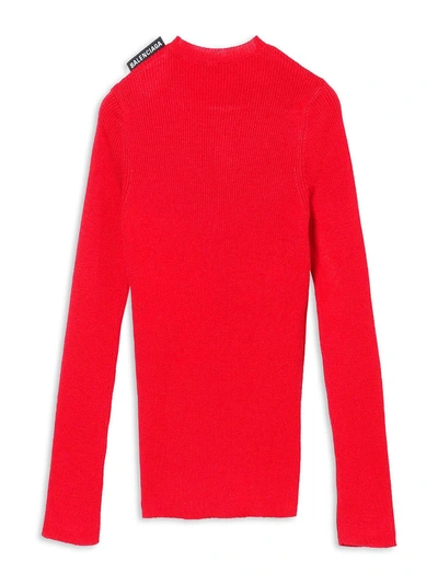 Balenciaga Red Crewneck Sweater